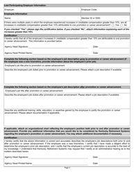 Form 6481 Employer Request for Post-determination of Bona Fide Promotion or Career Advancement - Kentucky, Page 4