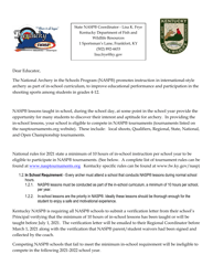 Nasp School Verification - Kentucky