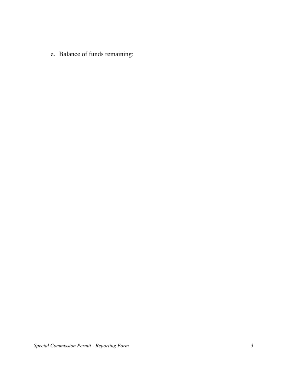 Special Commission Permit Reporting Form - Kentucky, Page 3