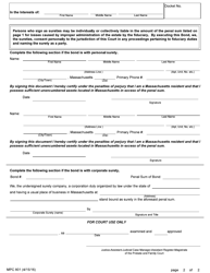 Form MPC801 Bond - Massachusetts, Page 2