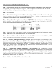 Instructions for Form ME UC-1 Unemployment Contributions Quarterly Report - Maine, Page 6