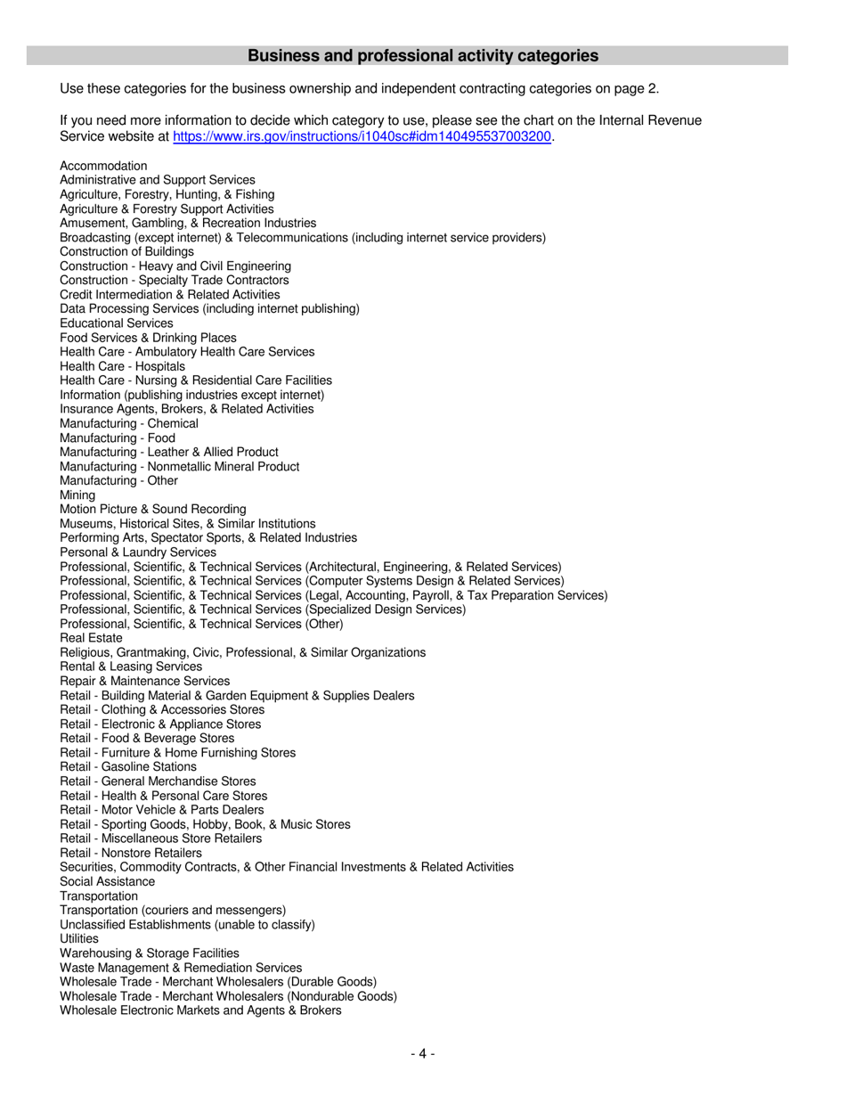 Statement of Economic Interest - Appointed or Elected Local Official in a Metropolitan Governmental Unit - Minnesota, Page 4
