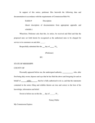 Form 1 Appendix D Notice of Intent to Change Rates - Mississippi, Page 3