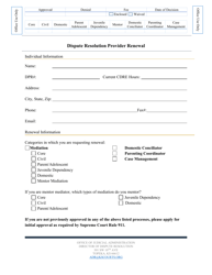 Dispute Resolution Provider Renewal - Kansas, Page 2