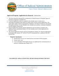 Document preview: Approved Program Renewal Application - Kansas
