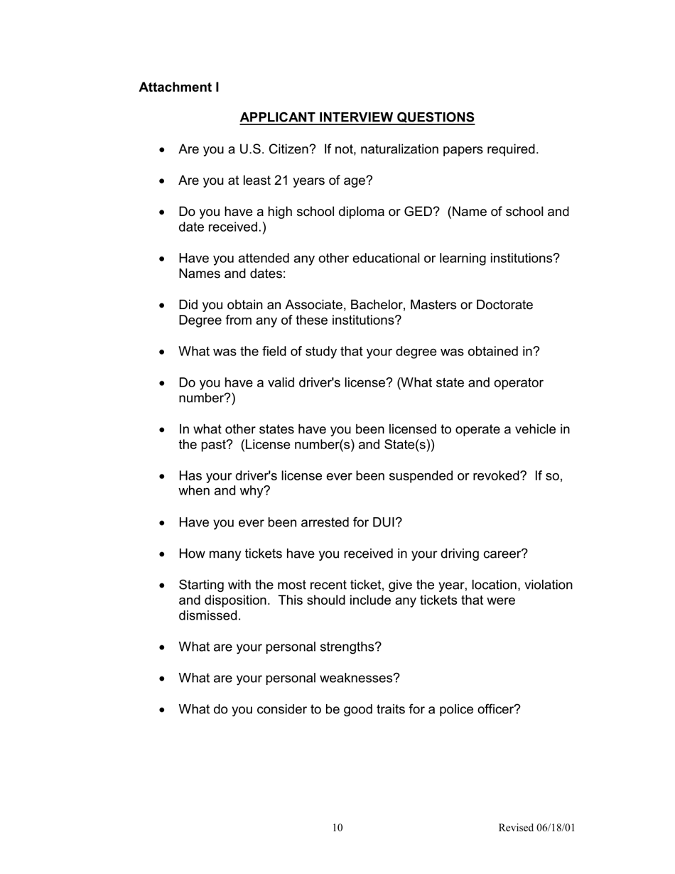 Form H-1 Background Investigation Form - Kentucky, Page 10