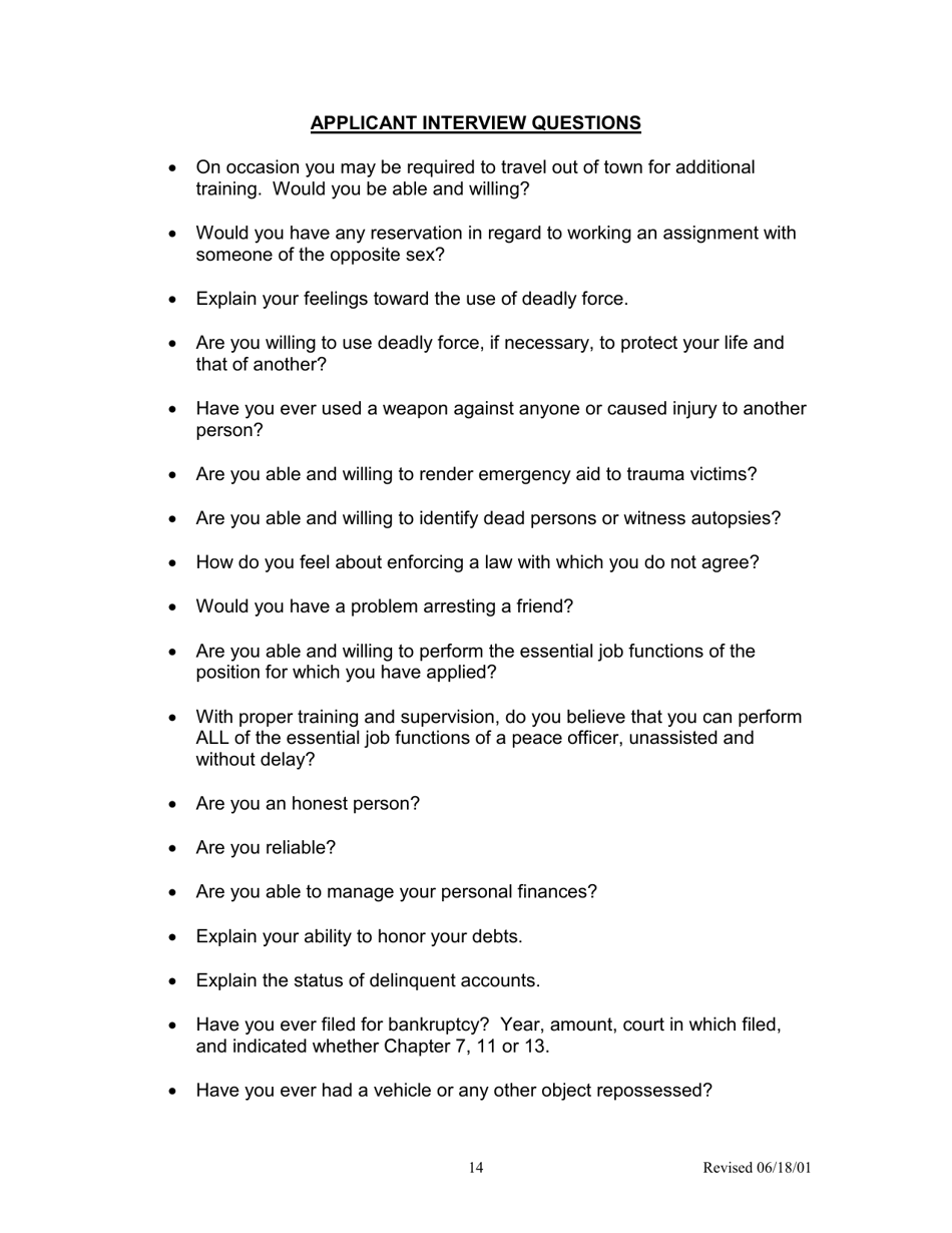 Form H-1 Background Investigation Form - Kentucky, Page 14