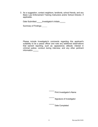 Form H-1 Background Investigation Form - Kentucky, Page 9