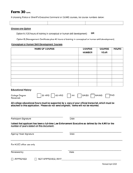 Form 30 Sheriff Executive - Kentucky, Page 2