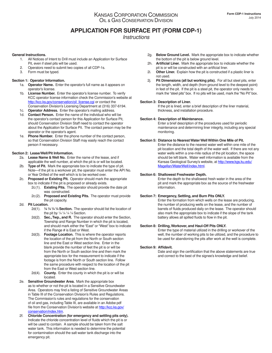 Form C-1 Notice of Intent to Drill - Kansas, Page 9
