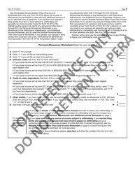 Substitute Form W-4p - Tax Withholding Certificate - Minnesota, Page 5