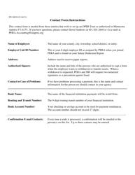 Form PW-00030-03 Other Post Employment Benefits (Opeb) Trust Contact Information Form - Minnesota, Page 2
