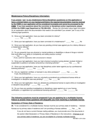 Reinstatement Application - Kansas, Page 3