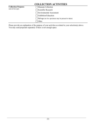 Collection Permit Application - Kansas, Page 3