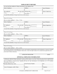 Application for Employment - Kansas, Page 2