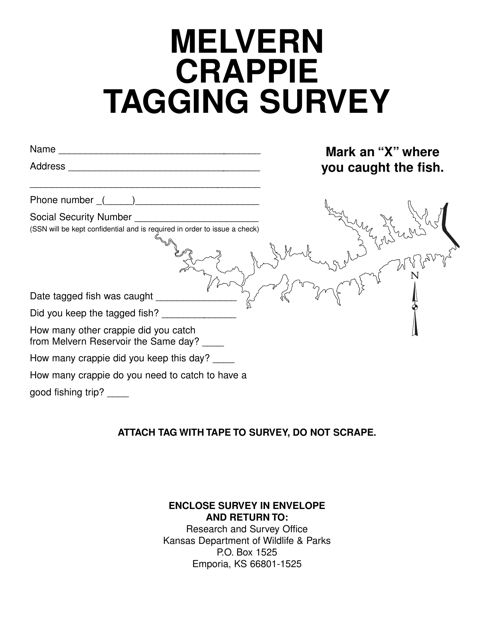Melvern Crappie Tagging Survey - Kansas