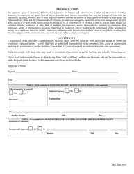 Application to Use State Facilities and Grounds - Kentucky, Page 3