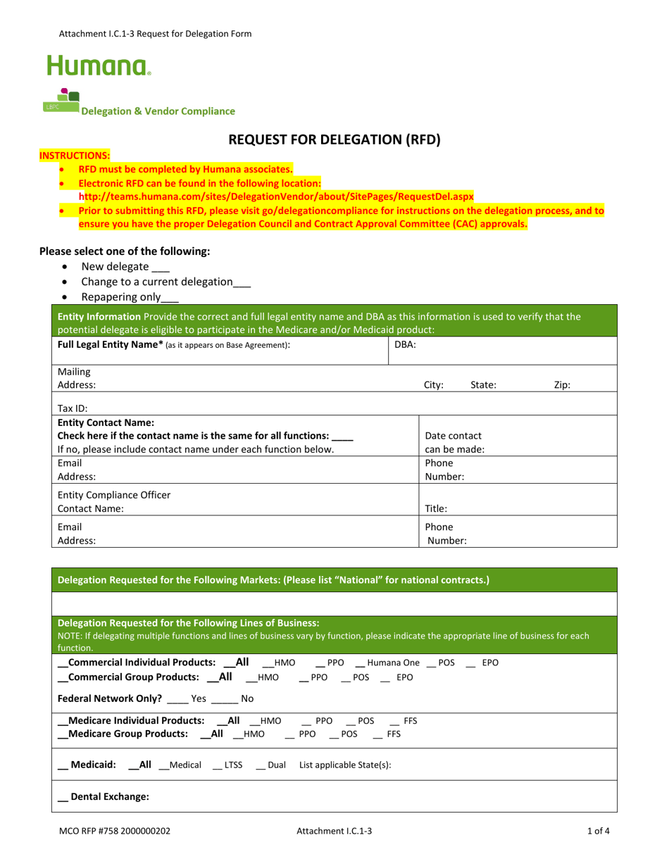 Kentucky Request for Delegation (Rfd) - Fill Out, Sign Online and ...