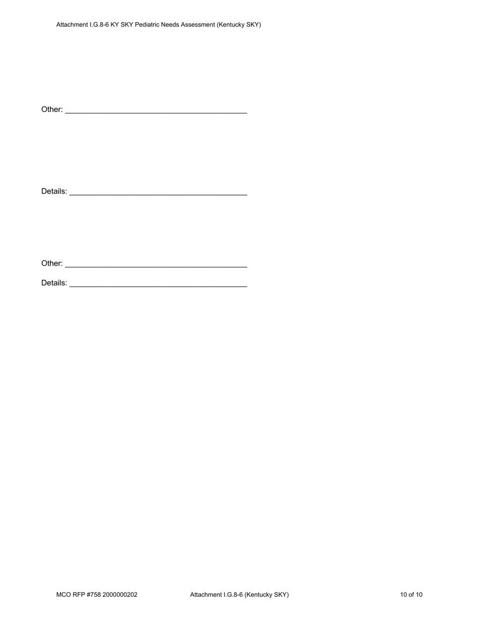 Attachment I.G.8-6 Sky Pediatric Needs Assessment - Kentucky, Page 10