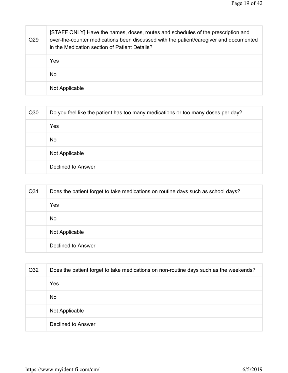 Attachment G.8-6 Catastrophic Care - Pediatrics Assessment for Member Name - Kentucky, Page 19