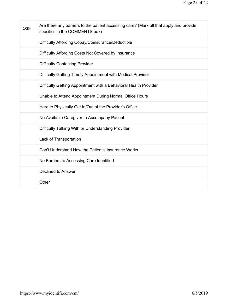 Attachment G.8-6 Catastrophic Care - Pediatrics Assessment for Member Name - Kentucky, Page 25