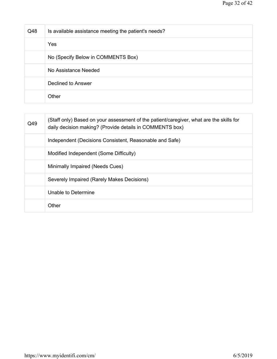 Attachment G.8-6 Catastrophic Care - Pediatrics Assessment for Member Name - Kentucky, Page 32