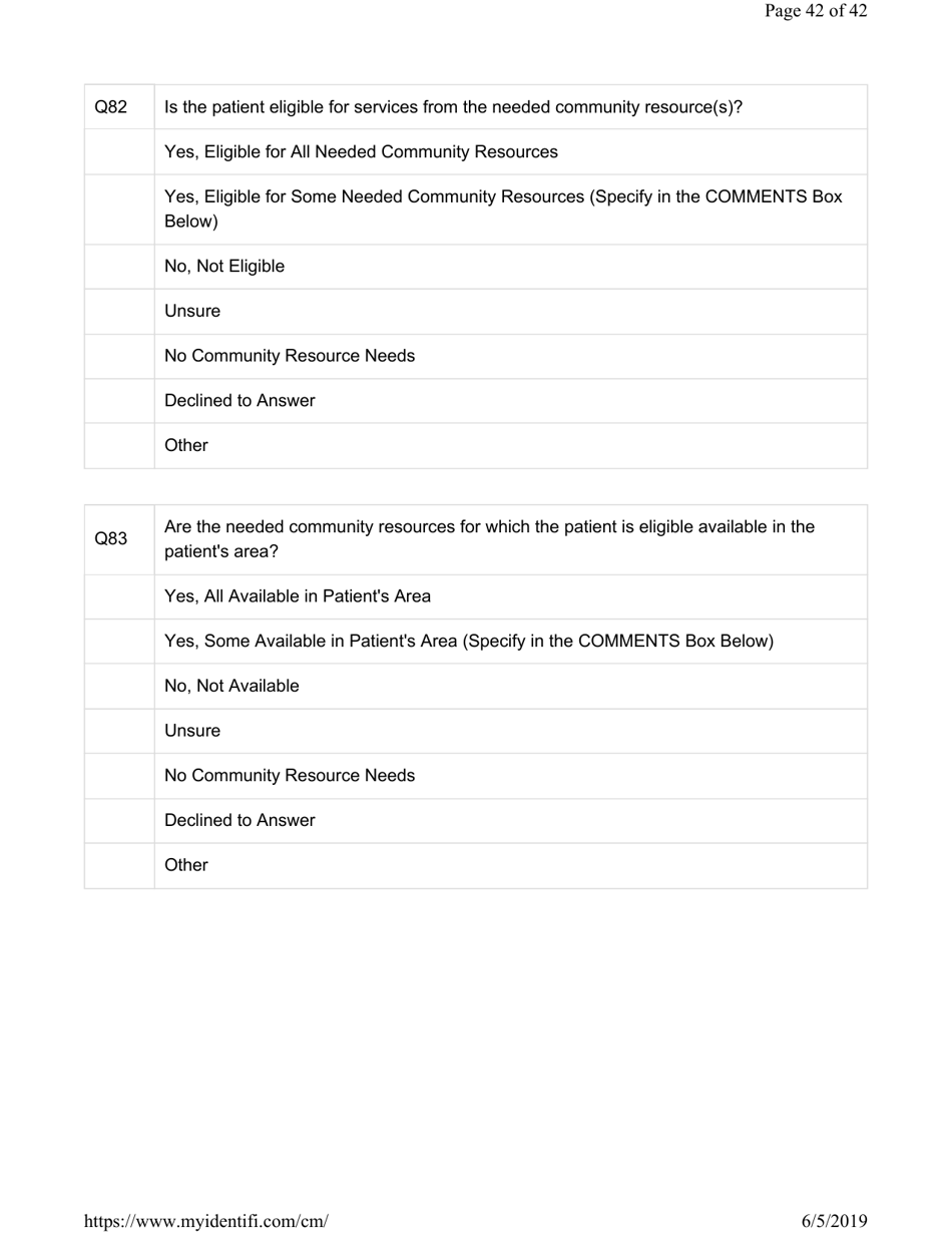 Attachment G.8-6 Catastrophic Care - Pediatrics Assessment for Member Name - Kentucky, Page 42