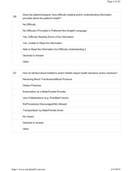 Attachment G.8-6 Catastrophic Care - Pediatrics Assessment for Member Name - Kentucky, Page 4