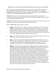 Document preview: Attachment C.4.B Credit Agreement and Promissory Note - Kentucky