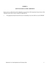 Attachment C.4.B Credit Agreement and Promissory Note - Kentucky, Page 4