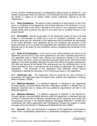 Attachment C.18.D United Behavioral Health Facility Participating Provider Agreement - Kentucky, Page 15