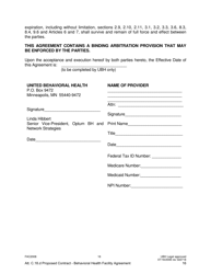 Attachment C.18.D United Behavioral Health Facility Participating Provider Agreement - Kentucky, Page 16