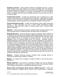 Attachment C.18.D United Behavioral Health Facility Participating Provider Agreement - Kentucky, Page 2