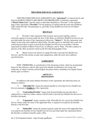 Attachment C.18.D Vision Provider Agreement - Kentucky