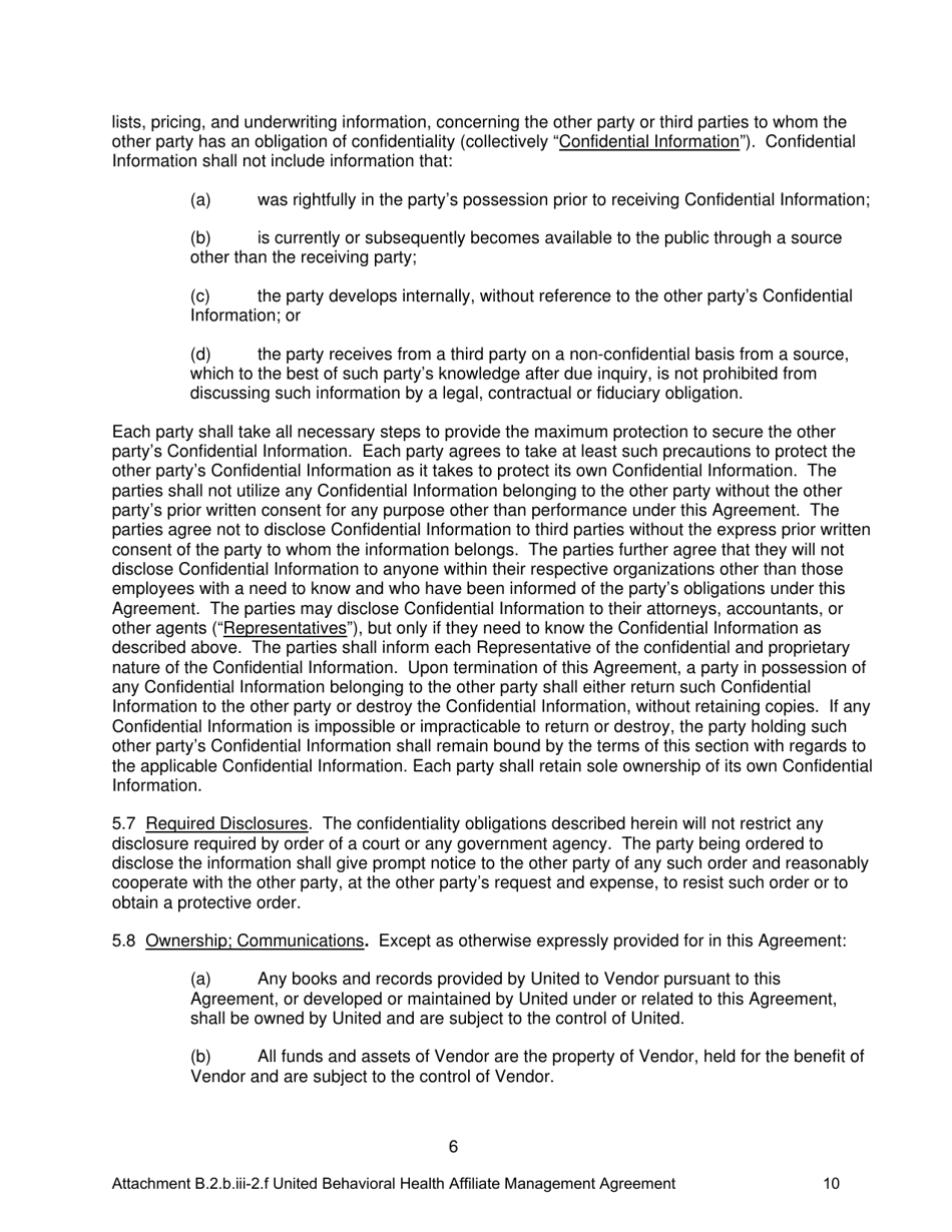 Attachment B.2.B.III-2.F Eighth Amendment to the Behavioral Health Services Agreement - Kentucky, Page 10