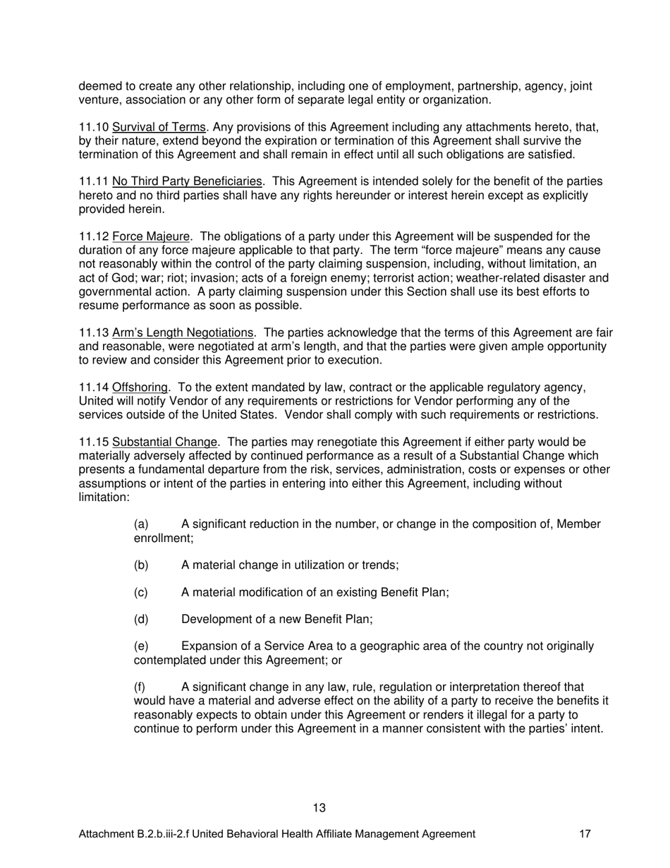 Attachment B.2.B.III-2.F Eighth Amendment to the Behavioral Health Services Agreement - Kentucky, Page 17