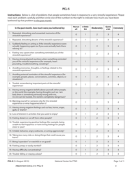 Attachment G.8.A.VI-3 The PTSD Checklist for Dsm-5 - Kentucky, Page 3