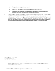 Attachment B.2.B.III-2.D Tenth Amendment to the Optuminsight Services Agreement - Kentucky, Page 12