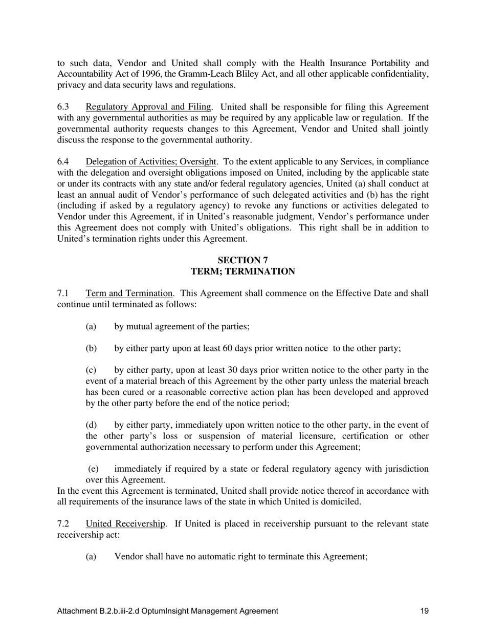 Attachment B.2.B.III-2.D Tenth Amendment to the Optuminsight Services Agreement - Kentucky, Page 19