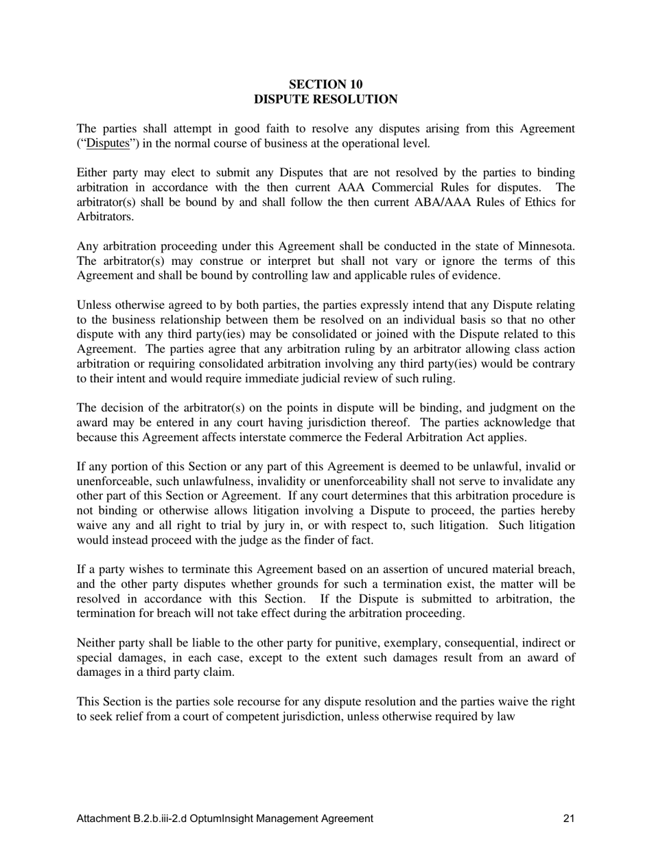 Attachment B.2.B.III-2.D Tenth Amendment to the Optuminsight Services Agreement - Kentucky, Page 21