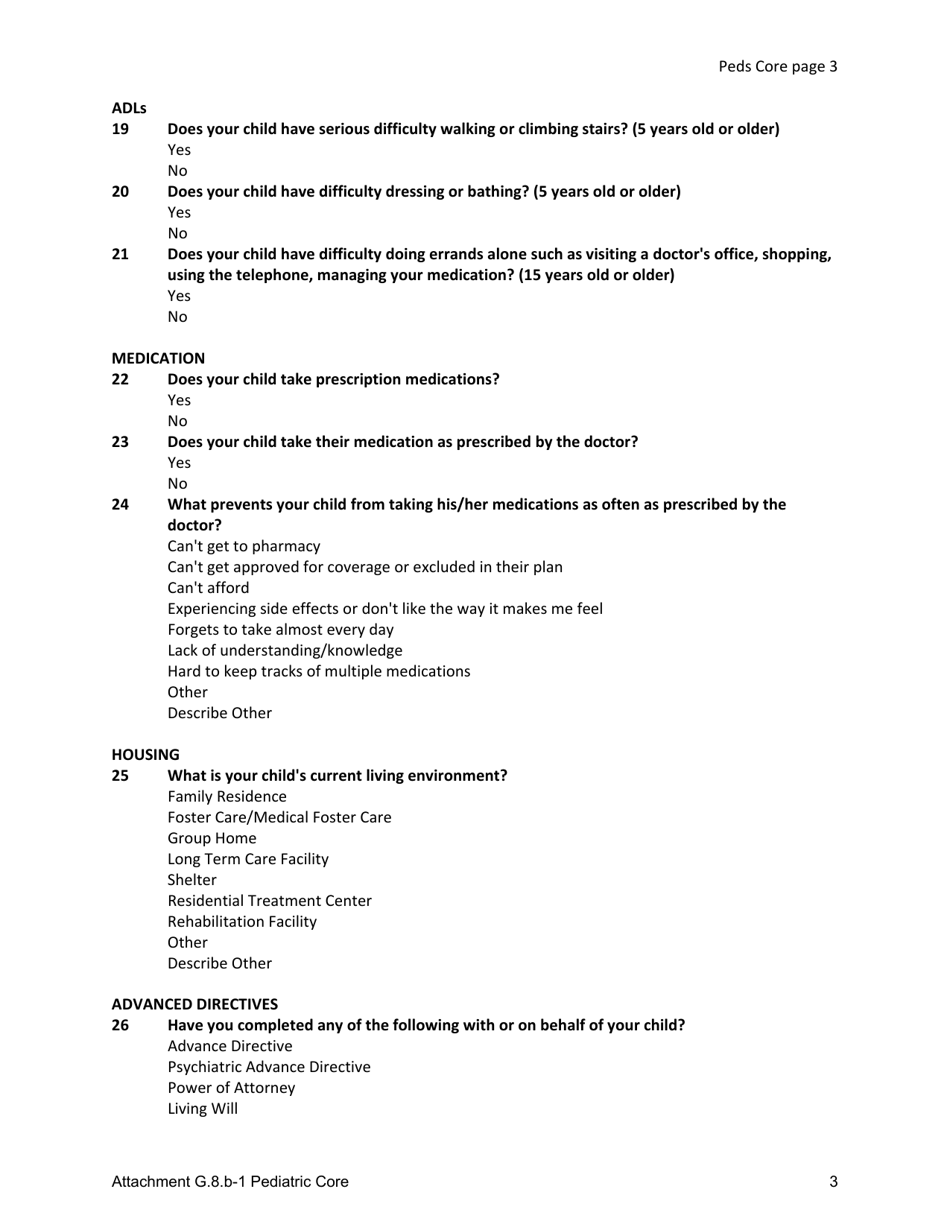 Attachment G.8.B-1 Pediatric Core - Kentucky, Page 3