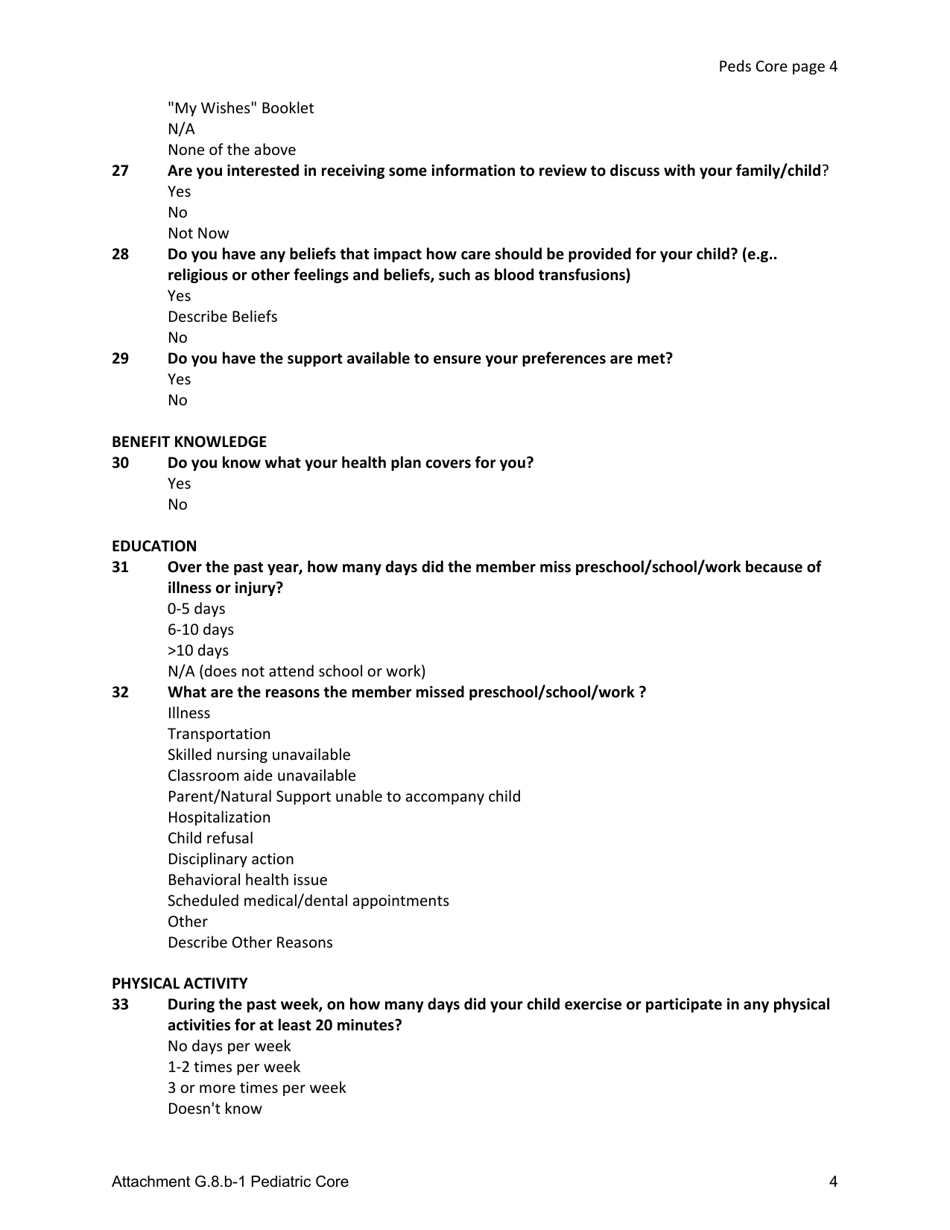 Attachment G.8.B-1 Pediatric Core - Kentucky, Page 4