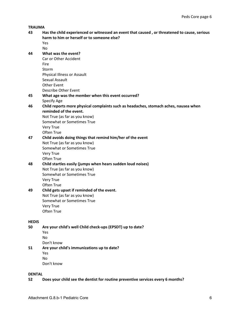 Attachment G.8.B-1 Pediatric Core - Kentucky, Page 6