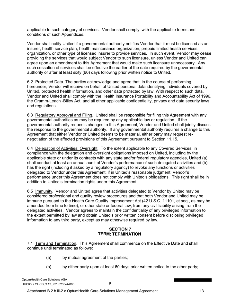 Attachment B.2.B.III-2.C Fourth Amendment to the Physical Health Services Agreement - Kentucky, Page 13