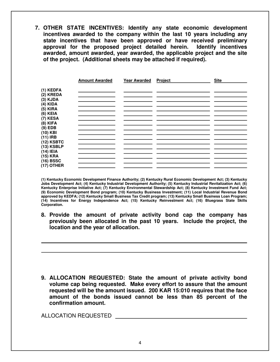 Notice of Intent - Kentucky, Page 4