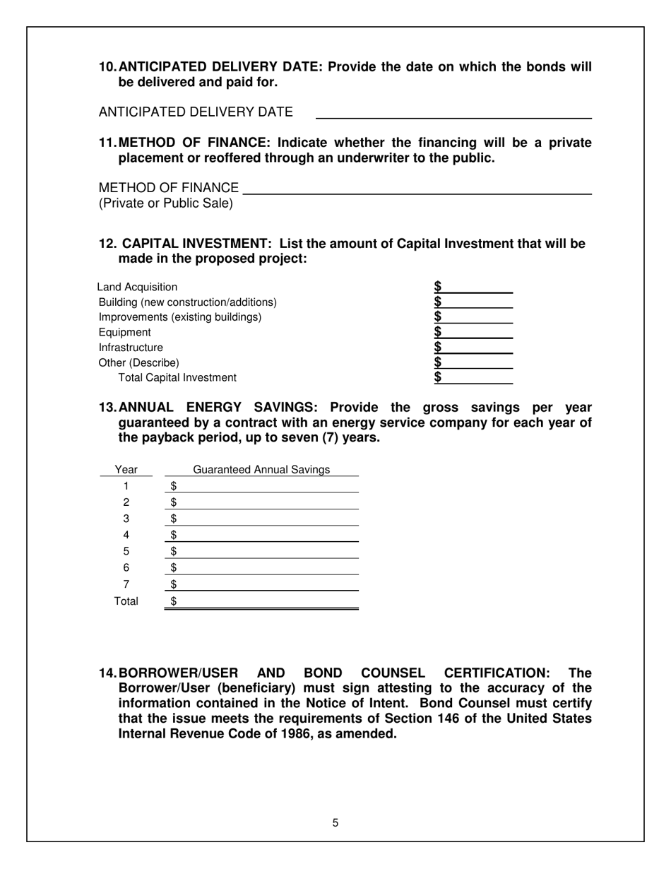 Notice of Intent - Kentucky, Page 5