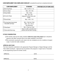 Ada Technical Infeasibility Form - Maine, Page 2