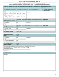 Project Notification Form - Maine, Page 2