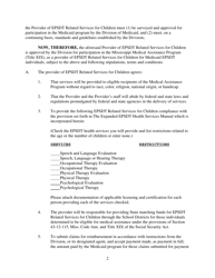 Epsdt School Health Related Provider Agreement - Mississippi, Page 2