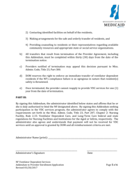 Nursing Facility Ventilator Dependent Care (Vdc) Services Addendum to Provider Application and Agreement - Mississippi, Page 5